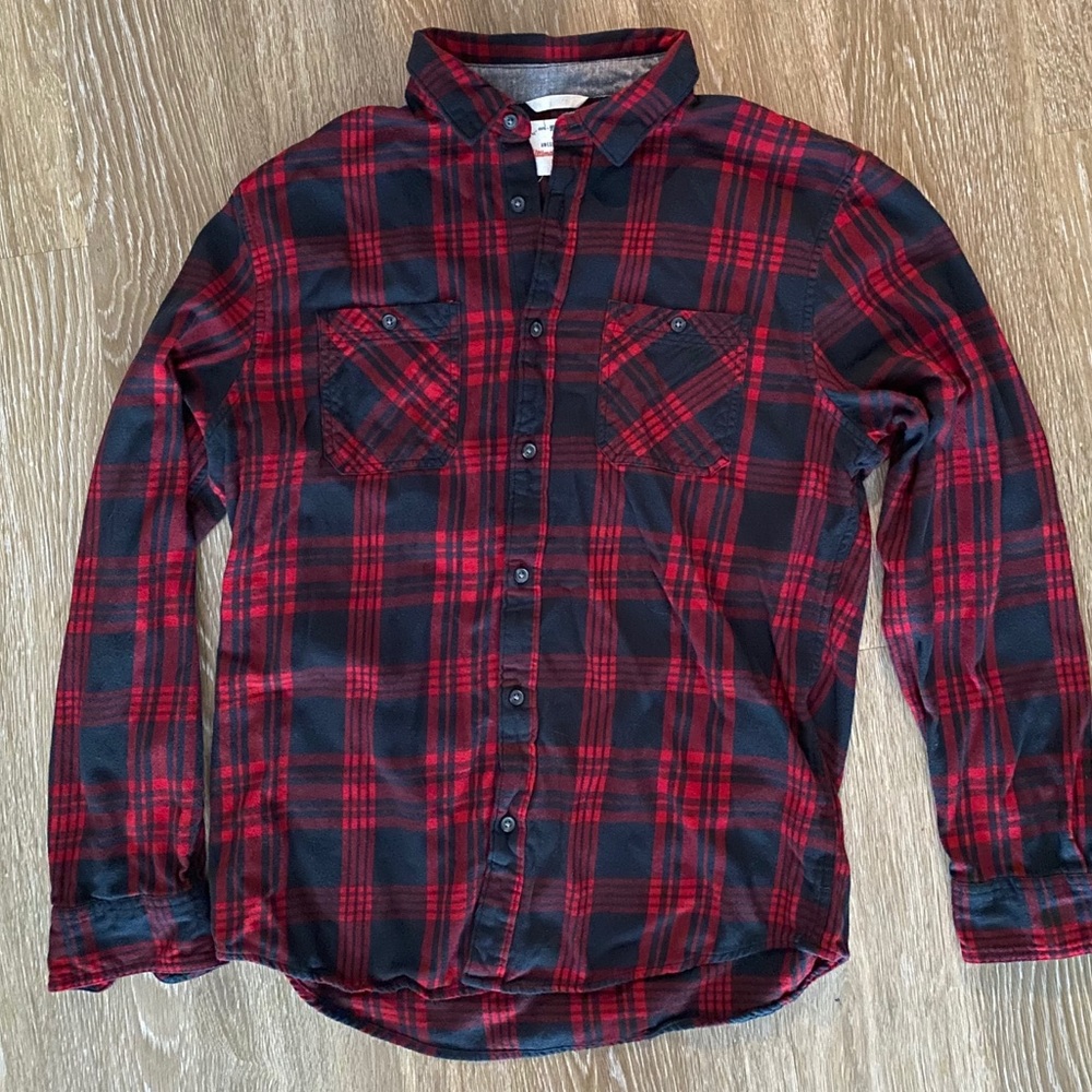 Plaid button up shirt